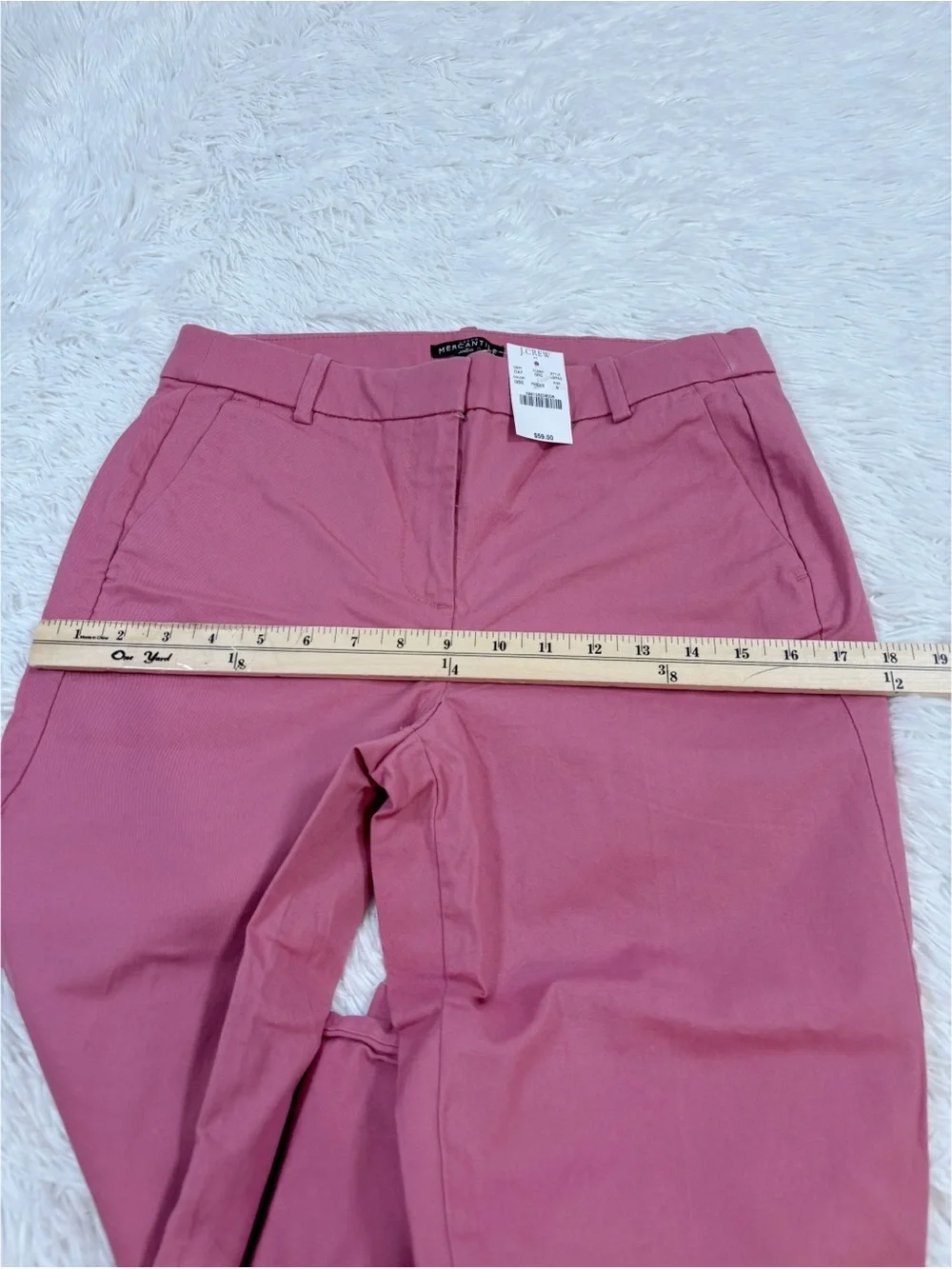 J. Crew‎ Mercantile NWT size 6 Effortless Slim Crop Chino Pants Stretch in pink
